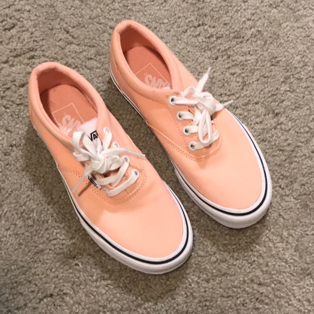 Preowned Women’s VANS Authentic shoes - solid peach color - 6.5